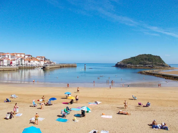 Porto Praia Município Lekeitio Lequeitio País Basco Norte Espanha Localizado — Fotografia de Stock