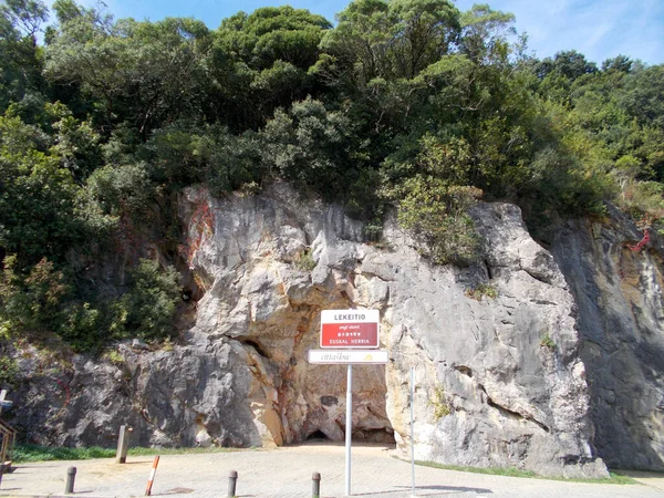 Hafen Und Strand Der Gemeinde Lekeitio Lequeitio Baskenland Norden Spaniens — Stockfoto