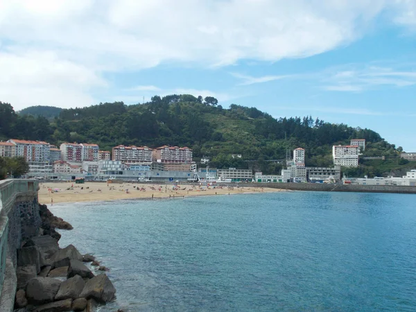 Stranden Kommunen Ondrroa Ondarroa Baskien Norr Spanien Ligger Intill Kantabriska — Stockfoto