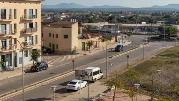 Campos España Noviembre 2020 Período Tiempo Una Vista Urbana Ciudad — Vídeo de stock