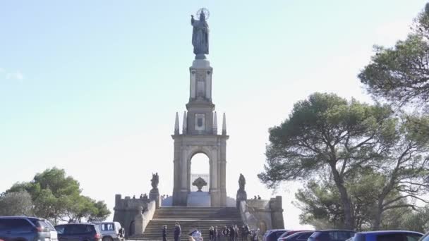 Felanitx España Diciembre 2020 Vista General Del Santuario Sant Salvador — Vídeo de stock