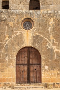 General view of te Christian Oratory of Sant Blai, in the Majorcan municipality of Campos, island of Mallorca, Spain