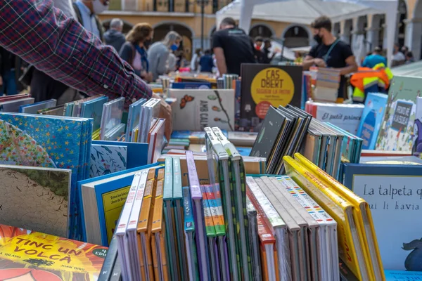 Palma Mallorca Abril 2021 Fiesta Sant Jordi Día Del Libro — Foto de Stock