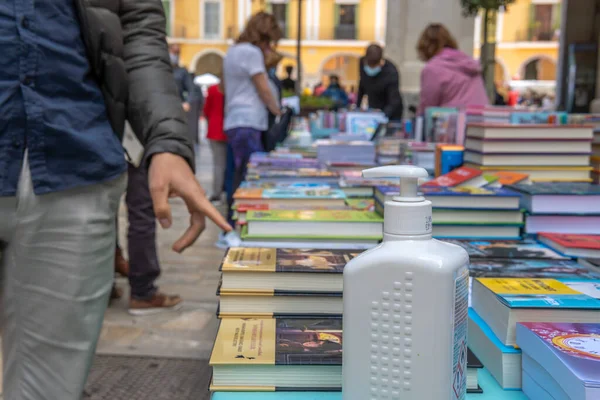 Palma Mallorca Abril 2021 Fiesta Sant Jordi Día Del Libro — Foto de Stock