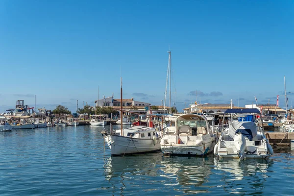 Colonia Sant Jordi Espanha Julho 2021 Barcos Recreio Iates Ancorados — Fotografia de Stock