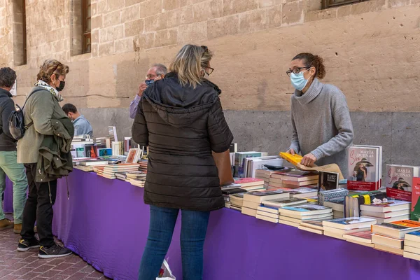 Palma Mallorca España Abril 2021 Fiesta Sant Jordi Día Del — Foto de Stock