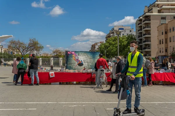 Palma Mallorca Spanien April 2021 Fest Des Heiligen Jordi Oder — Stockfoto