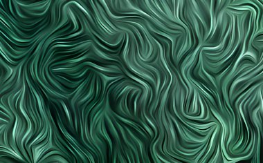 Canlı zümrüt yeşil soyut arkaplan dalgalı desenli çizgiler.