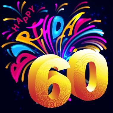 Havai fişek kutlu ile altın sayı 60