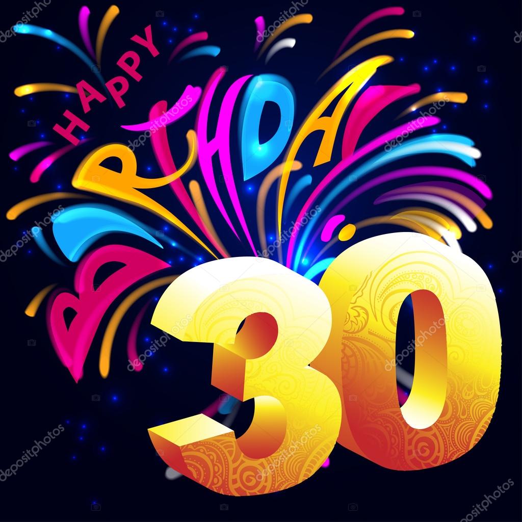 number 30 birthday