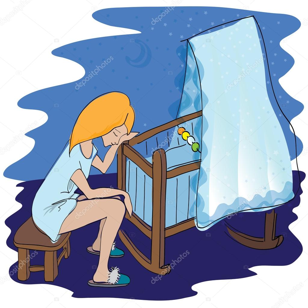 Tired mom Vector Art Stock Images | Depositphotos
