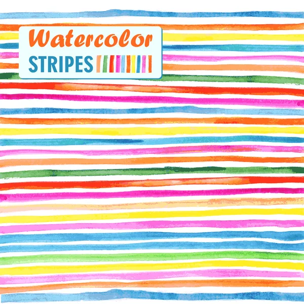 Watercolor stripes — Stock Vector