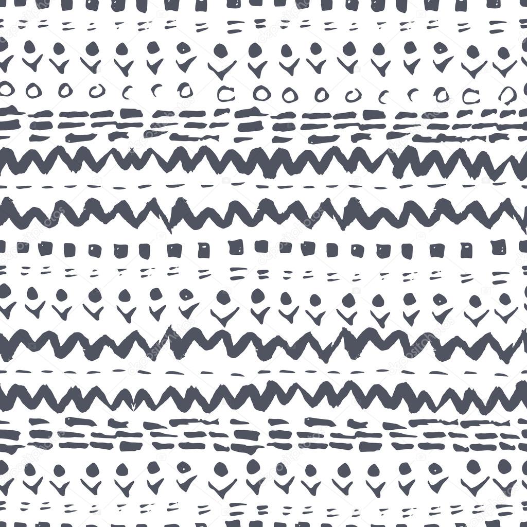 Black and white aztec pattern Navajo style. aztec abstract geometric print. ethnic hipster backdrop. It can be used for wallpaper,  web page background, fabric, paper, postcards. hand drawn.