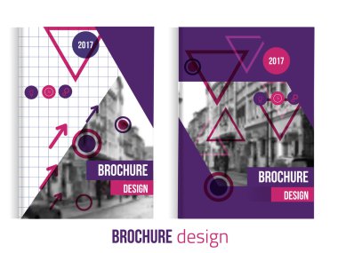 Vektör broşür kapak şablonları mevsimlik şehir manzarası ile ayarlayın. İş broşürü kapak tasarımı, el ilanı broşür kapak, profesyonel kurumsal broşür kapak.