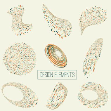 Vektör soyut 3d iş logo ayarlamak için tasarım. Eps10