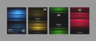 Şirket raporları soyut geometrik şekilleri, teknoloji geçmişini kapsıyor. Web afişi, sunum, markalaşma, baskı ve poster için dijital fütüristik yenilik kavramı. vektör paneli arkaplanı.