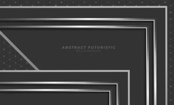 Die Beste Abstrakte Linie Und Metallische Muster Hintergrund Futuristischer Hintergrund — Stockvektor