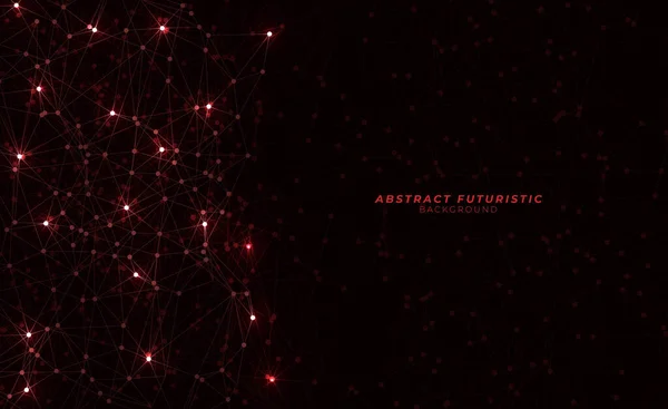 Estructura Molecular Fondo Molecular Concepto Comunicación Abstracta Innovación Digital Futurista — Vector de stock