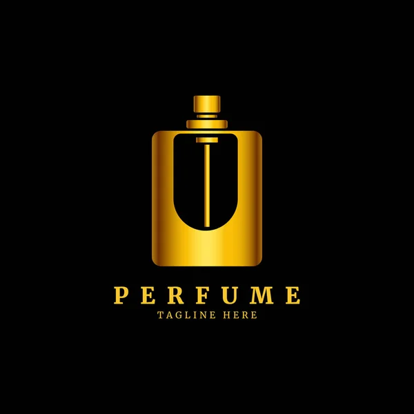 Intial Letter Perfume Abstract Logo Роскошные Духи Дизайн Логотипа — стоковый вектор