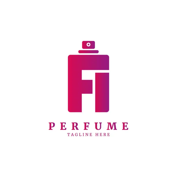 Intial Letter Perfume Abstract Logo Роскошные Духи — стоковый вектор