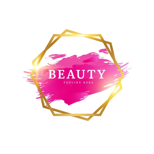 Logo Mode Insigne Beauté Logo Élégant Pour Beauté Mode Les — Image vectorielle