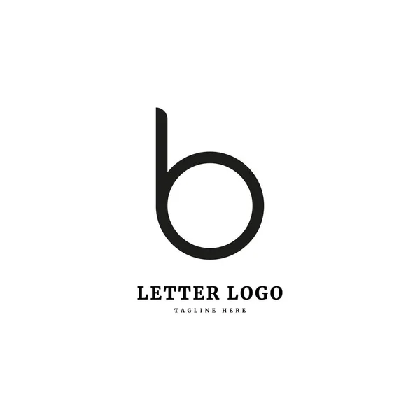 Logó Kezdőbetű Logotípus Egyszerű Koncepció Vállalat Üzleti Élet Számára — Stock Vector