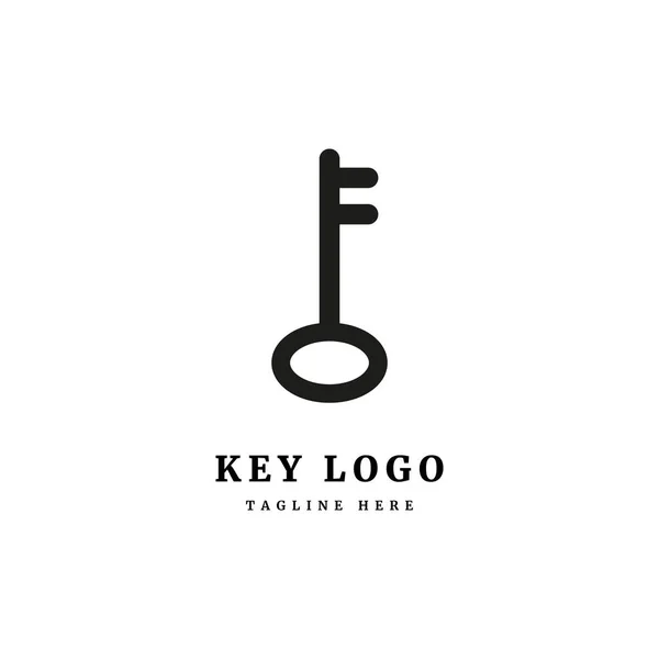 Logo Klucza Ikona Odniesieniu Przedsiębiorstwa Biznesu — Wektor stockowy
