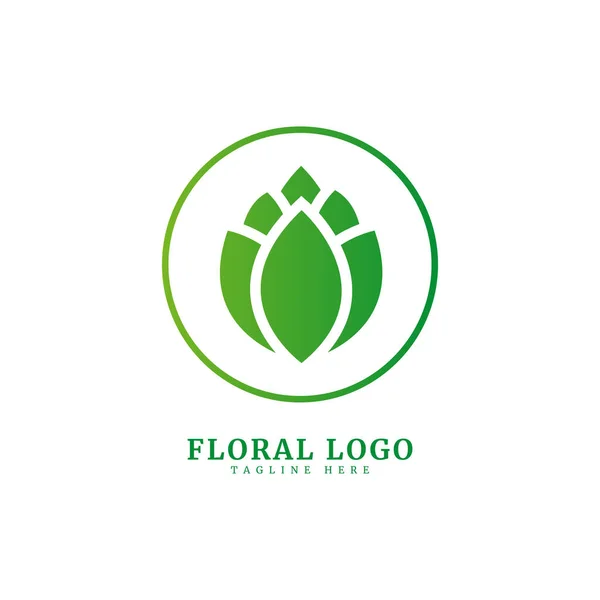 Vetor Natural Logotipo Forma Monograma Emblema Abstrato Conceito Design Elemento — Vetor de Stock