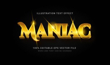 Altın Manyak 3d Metin Efekti. 