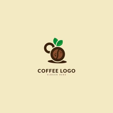 Initial letter B logotype. Minimalist coffee logo concept, fit for cafe, restaurant, packaging and coffee business. Illustration vector logo.