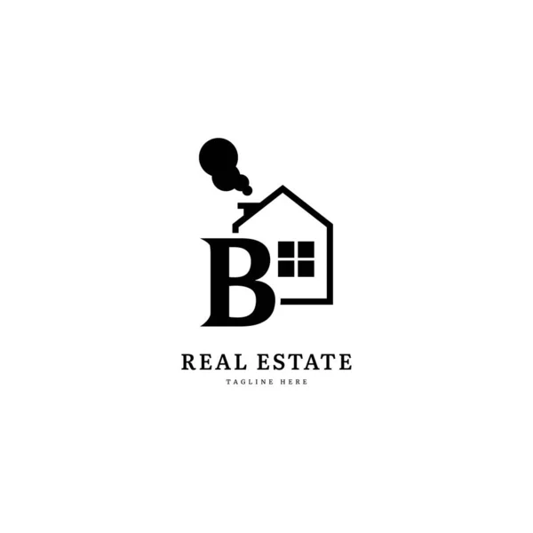 Initial Letter Letter Real Estate Logotype Fit Company Business Property — Stok Vektör