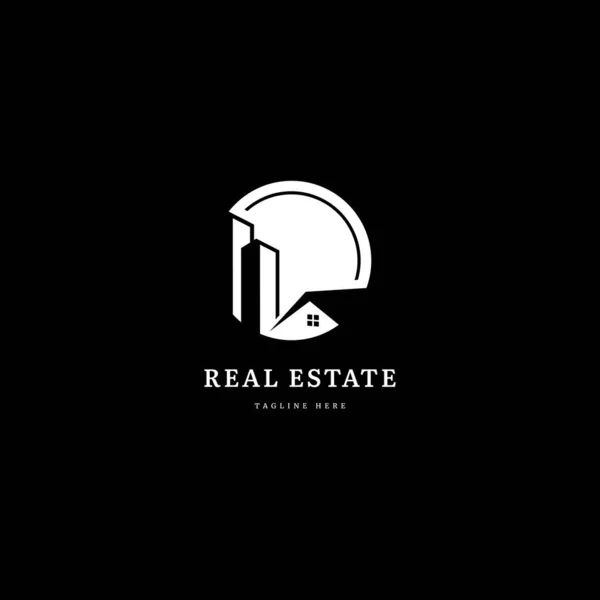 Immobilien Logo Fit Für Firmen Und Gewerbeimmobilien — Stockvektor