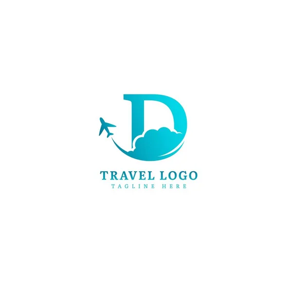 Начальная Буква Логотип Минималистская Концепция Туристического Логотипа Подходящего Приключений Туристического — стоковый вектор