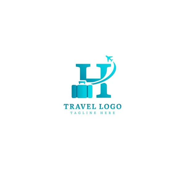 Первоначальная Буква Логотип Минималистская Концепция Туристического Логотипа Подходящего Приключений Туристического — стоковый вектор