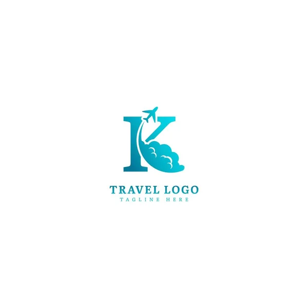 Логотип Буквы Минималистская Концепция Туристического Логотипа Подходящего Приключений Туристического Агентства — стоковый вектор