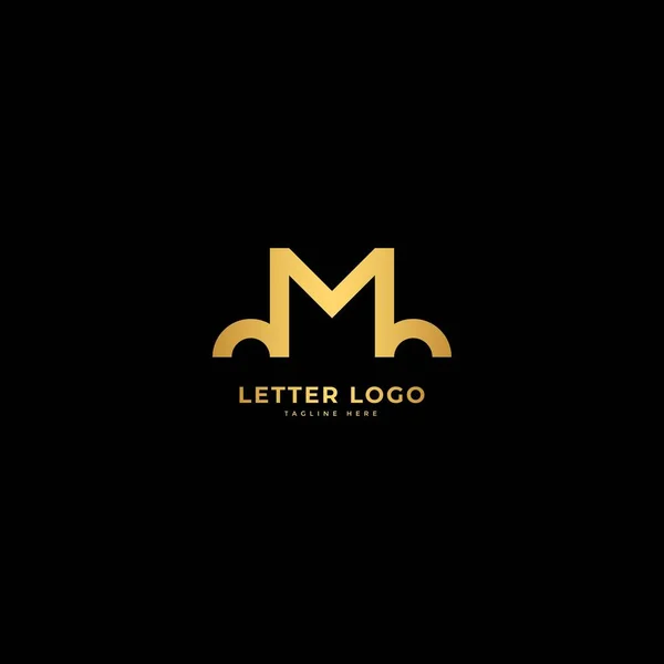Lettera Elegante Vettore Logotipo Concetto Minimalista — Vettoriale Stock