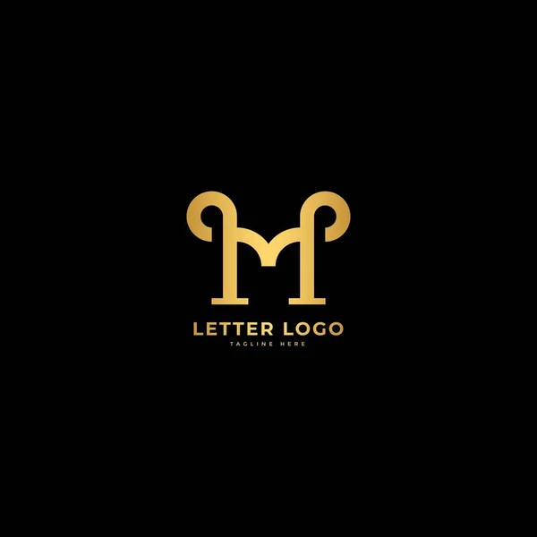 Lettera Elegante Vettore Logotipo Concetto Minimalista — Vettoriale Stock