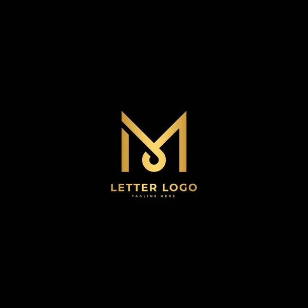 Lettre Élégant Vecteur Logotype Concept Logo Minimaliste — Image vectorielle