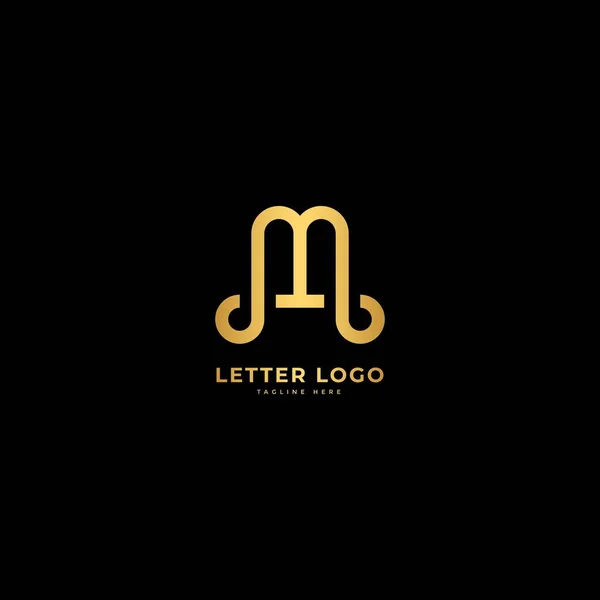 Lettera Elegante Vettore Logotipo Concetto Logo Minimalista — Vettoriale Stock