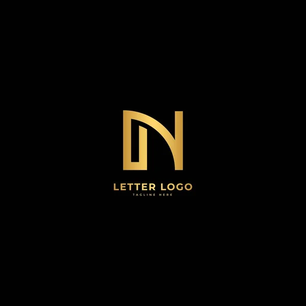 Buchstabe Eleganter Logotyp Vektor Minimalistisches Logo Konzept — Stockvektor