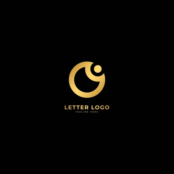 Lettera Elegante Vettore Logotipo Concetto Logo Minimalista — Vettoriale Stock