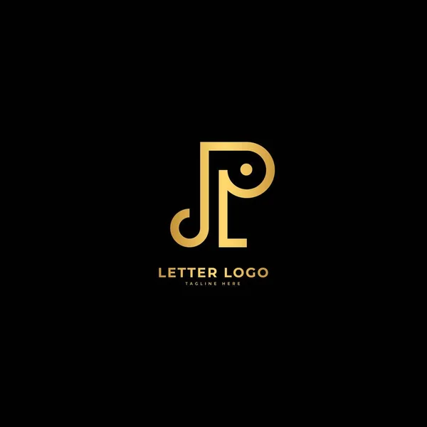 Lettera Elegante Vettore Logotipo Concetto Minimalista Elefante Logo — Vettoriale Stock