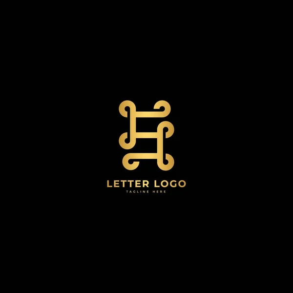 Harfi Zarif Logot Vektörü Minimalist Logo Kavramı — Stok Vektör