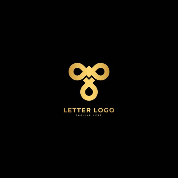 Γράμμα Κομψό Διάνυσμα Λογότυπου Μινιμαλιστικό Λογότυπο — Διανυσματικό Αρχείο