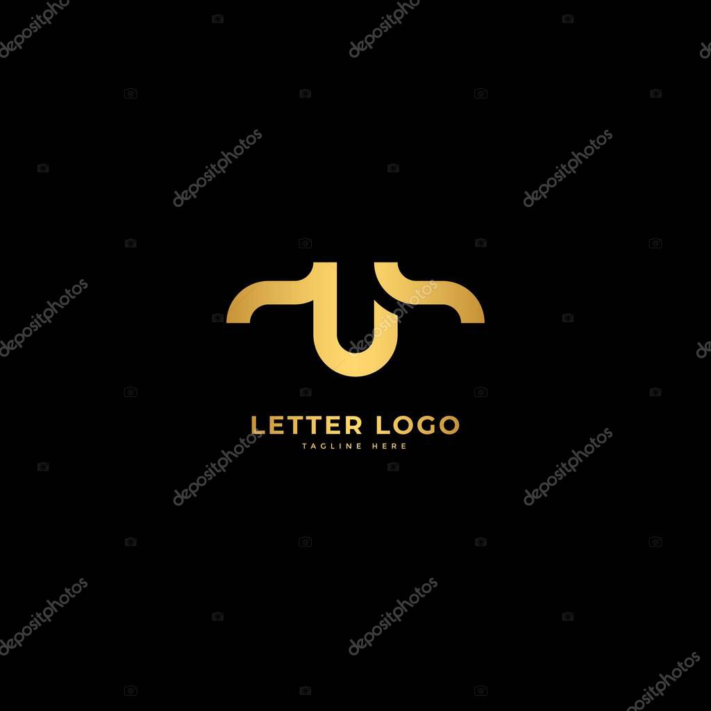 Letter U. Elegant logotype vector. Minimalist logo concept
