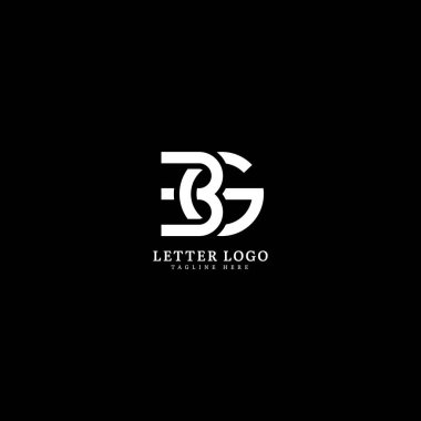 Şirket ve İş logosu için ilk harf BG logotype şirket adı tasarımı.