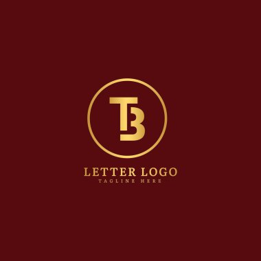 Şirket ve İş logosu için ilk harfli TB logosu adı tasarımı.