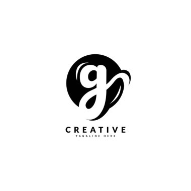 Baş harf G logosu. Şirket ve İş logosu için lüks tasarım.