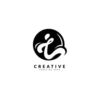 İlk harf I logotype. Şirket ve İş logosu için lüks tasarım.