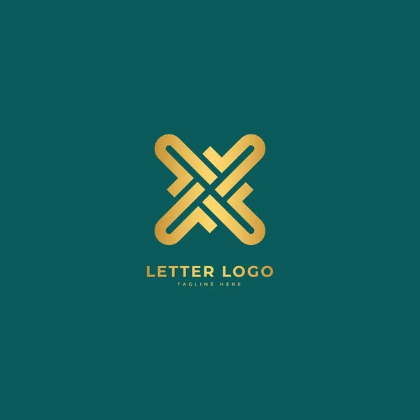 Letra Elegante Vector Logotipo Concepto Logo Minimalista — Vector de stock